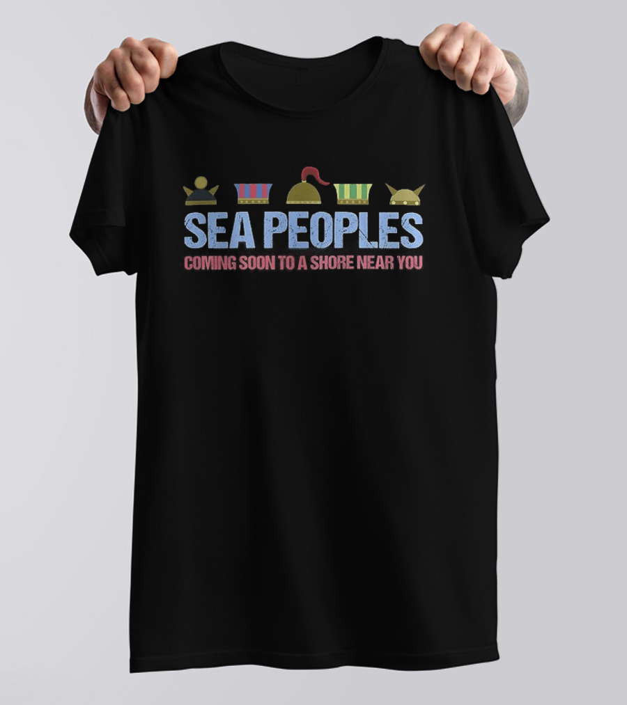 Sea Peoples Coming Soon To A Shore Near You Iconic Helmet T-Shirt