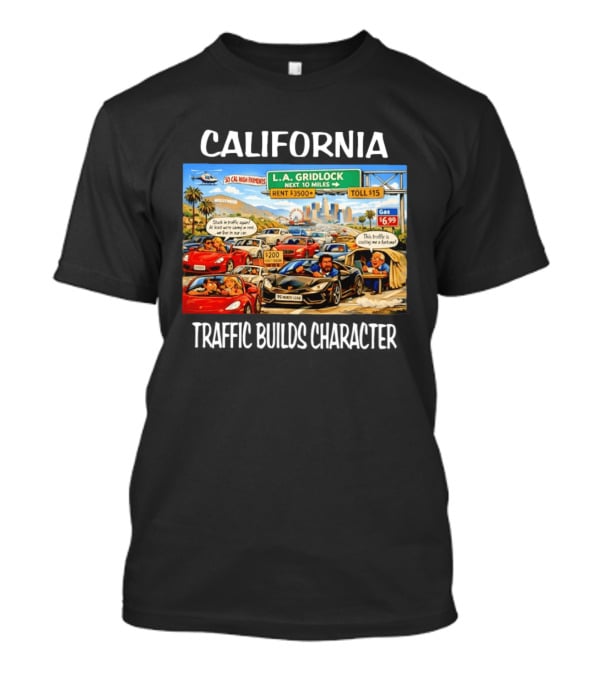 California L.A. Gridlock Hollywood Traffic Adventure T-Shirt