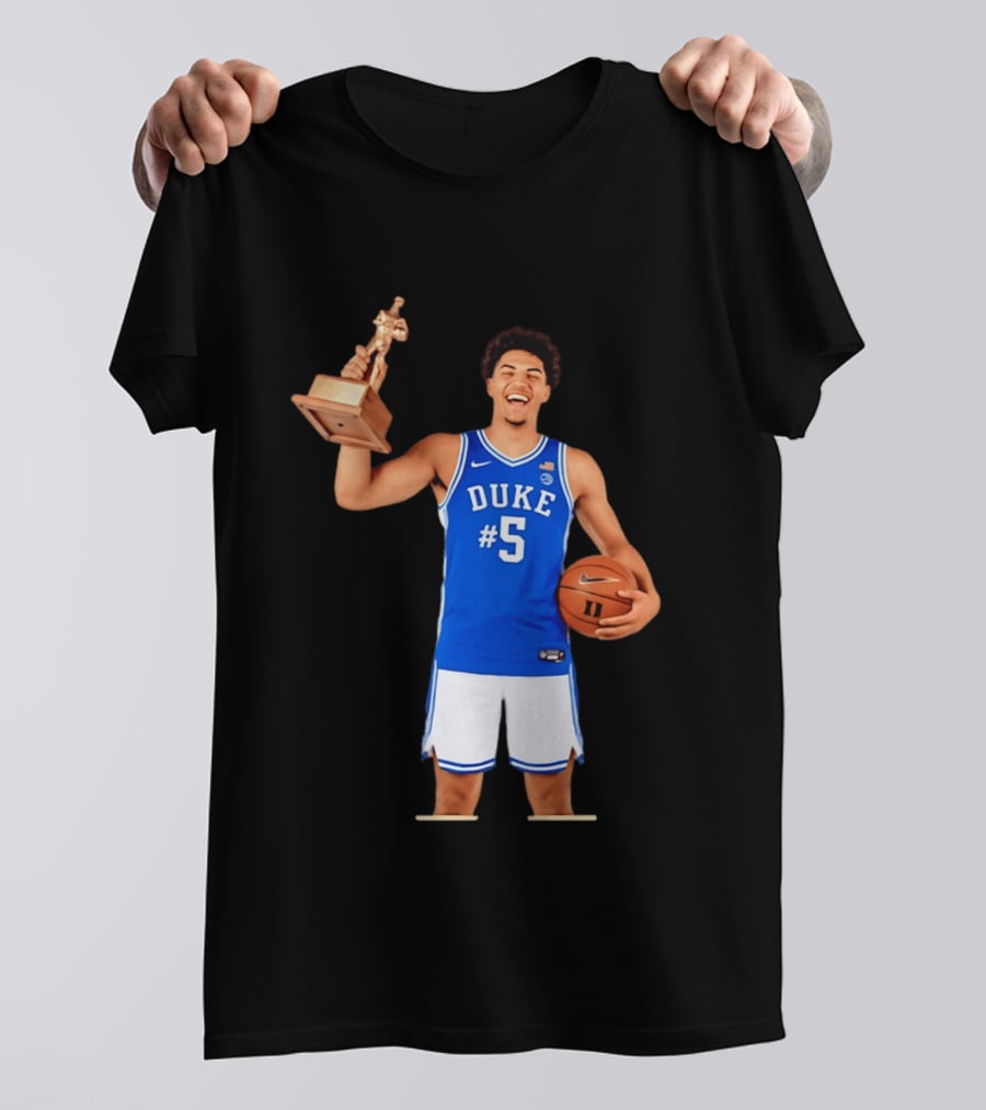 Duke Basketball #5 Cameron Boozer Naismith Men's College Player Of The Year 2026 T-Shirt