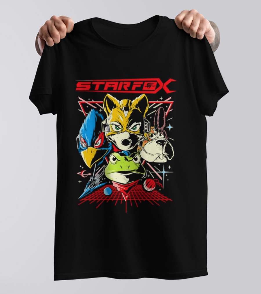 Star Fox The Final Mission V2 Fox McCloud Falco Lombardi Slippy Toad Gaming T-Shirt