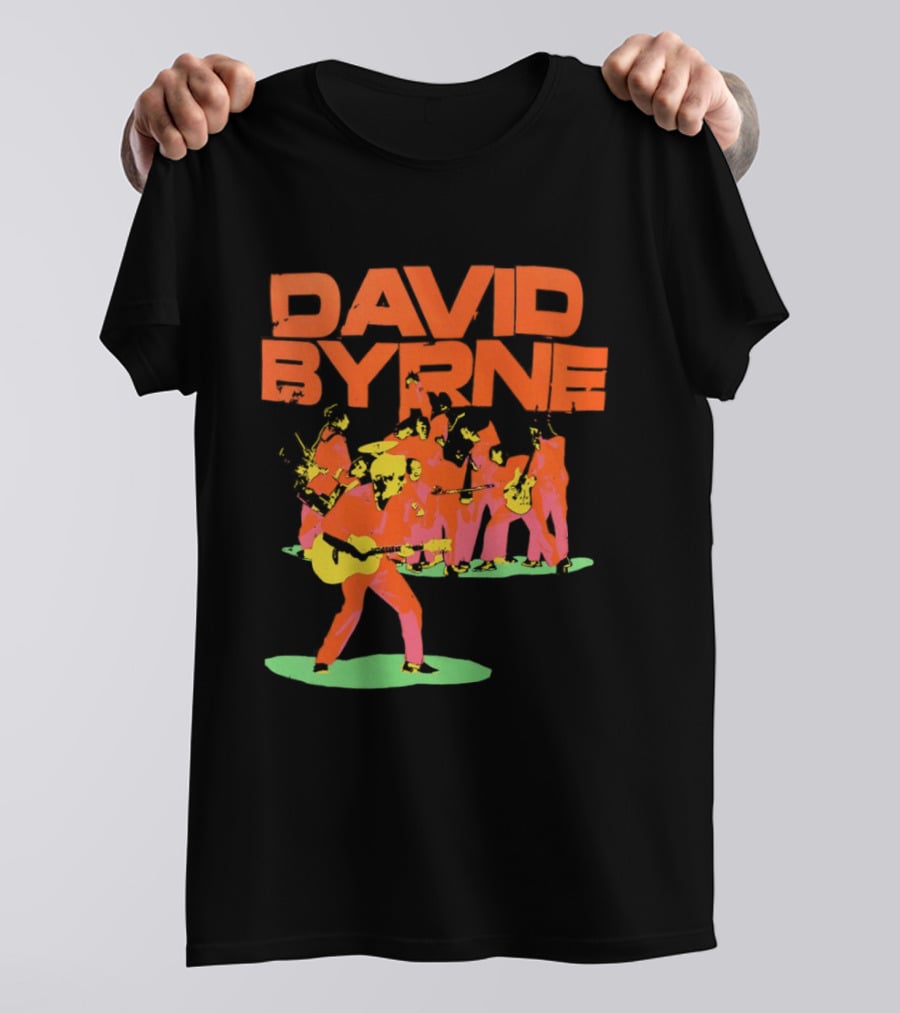 David Byrne Colorful Psychedelic Performance T-Shirt
