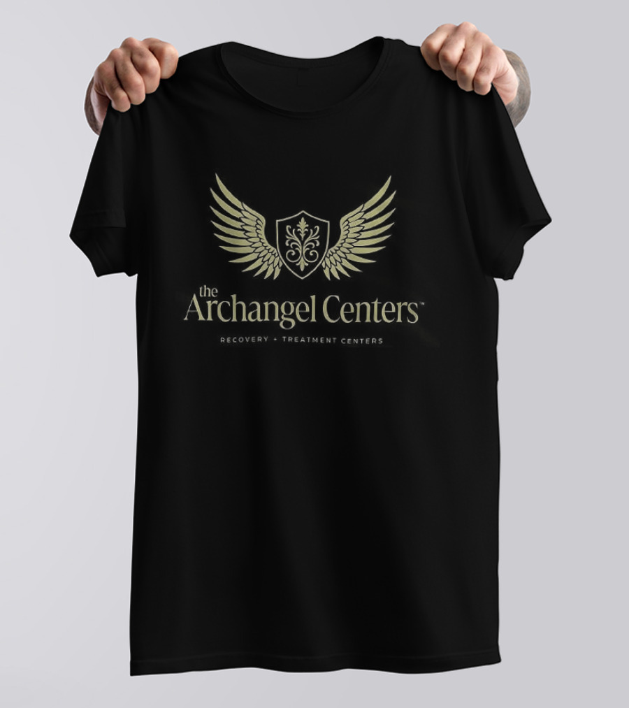 The Archangel Centers Recovery Treatment Solutions Wings And Shield T-Shirt