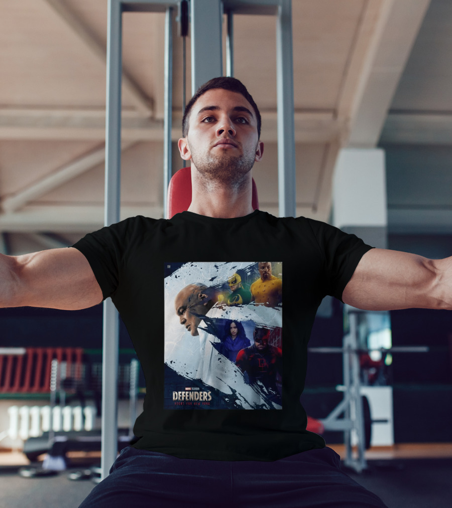 Marvel Television Defenders Fight For New York Heroes Assemble T-Shirt