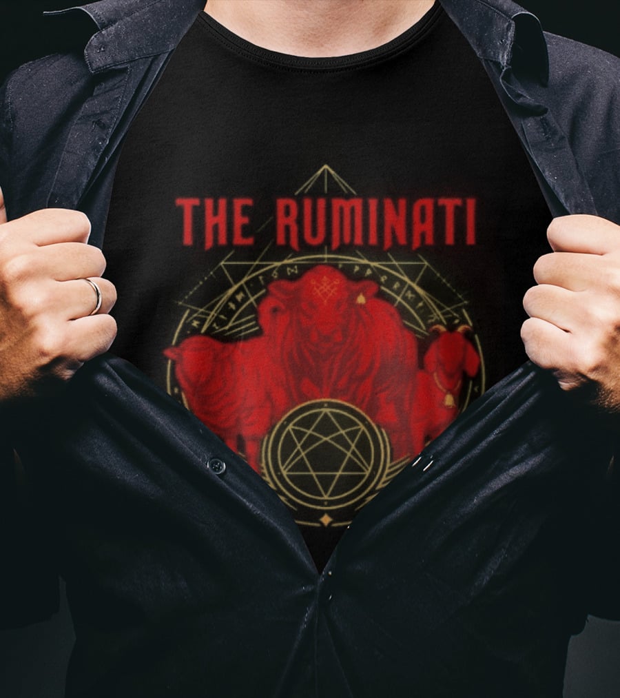 The Ruminati Illuminati Inspired Red Bull Sheep T-Shirt