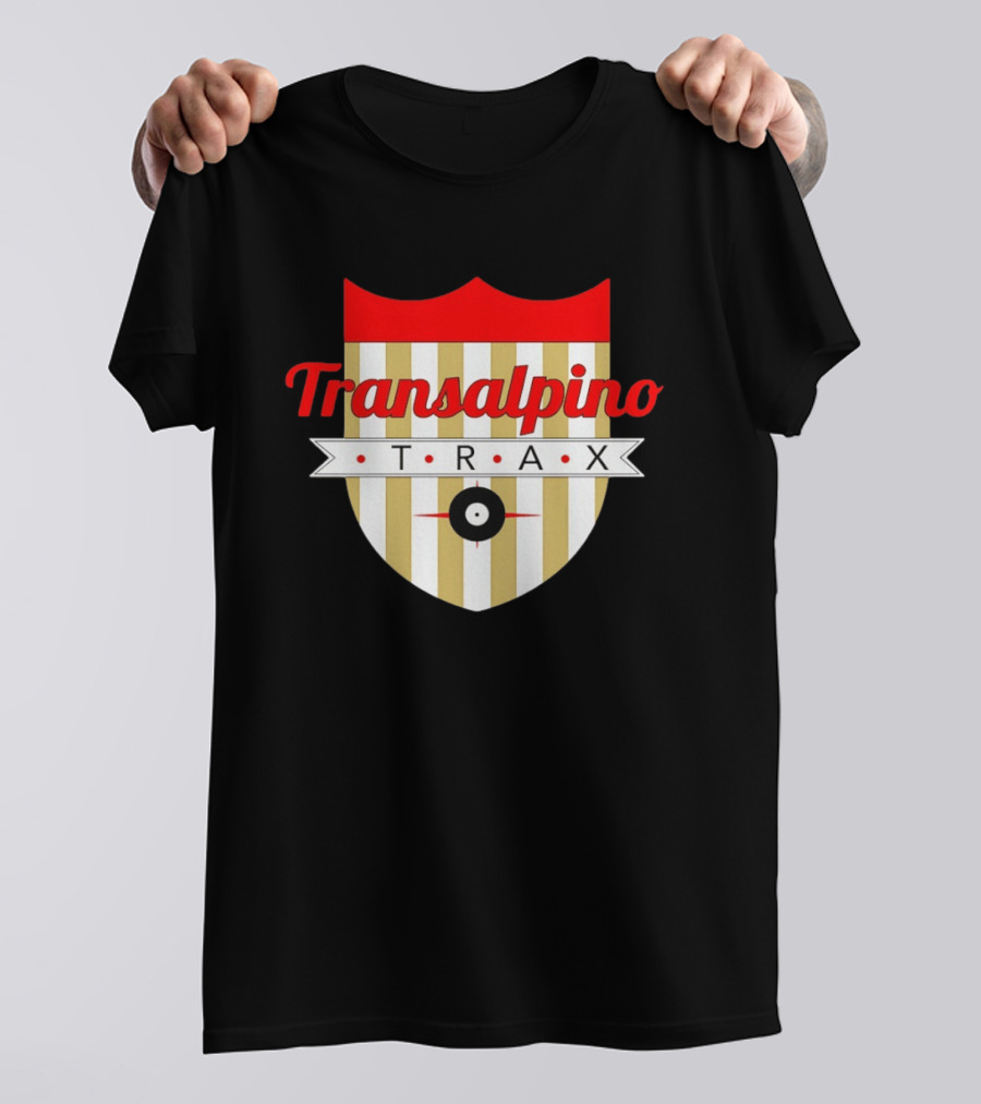 Transalpino Trax Shield Stripes And Record T-Shirt
