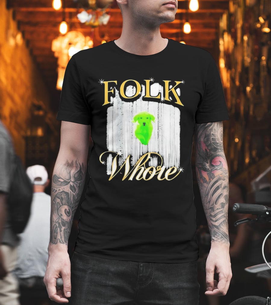 Green Dog Folk Whore T-Shirt