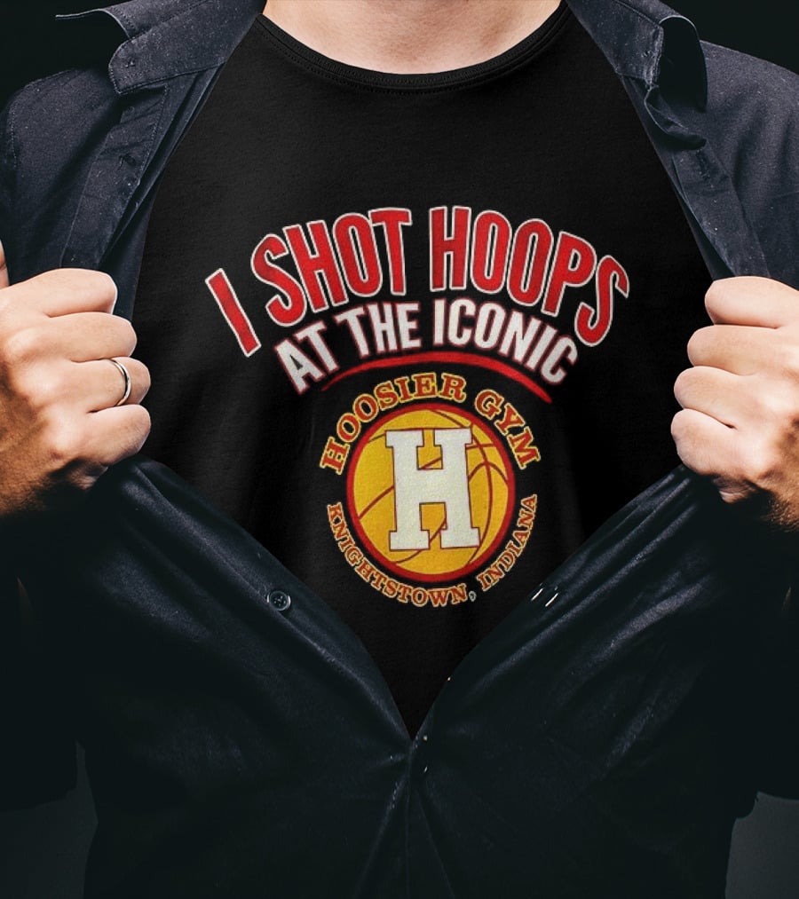 I Shot Hoops At The Iconic Hoosier Gym Knightstown Indiana T-Shirt