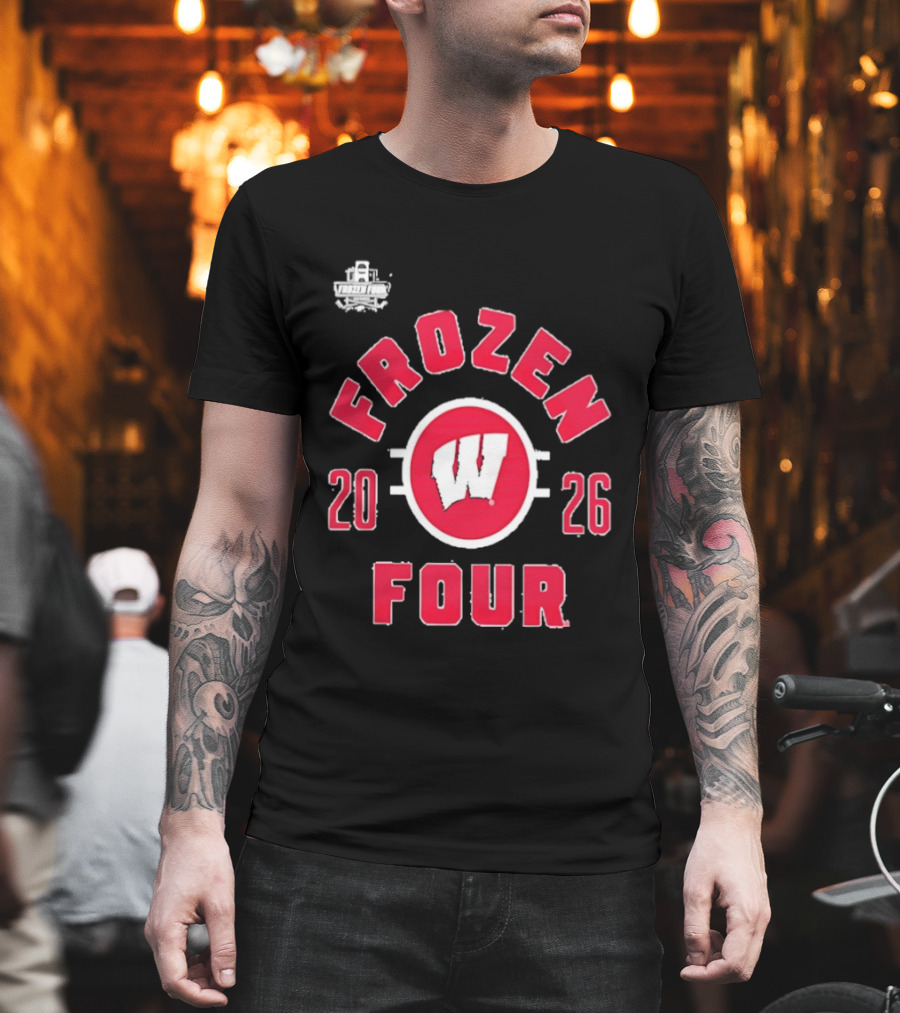 Wisconsin Badgers 2026 Frozen Four NCAA Men's Hockey Championship T-Shirt