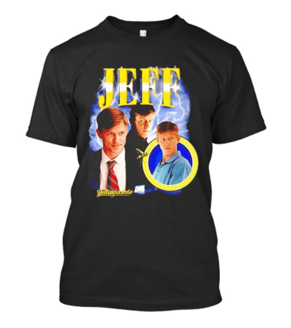 Jeff Yellowjackets Lightning Blue T-Shirt