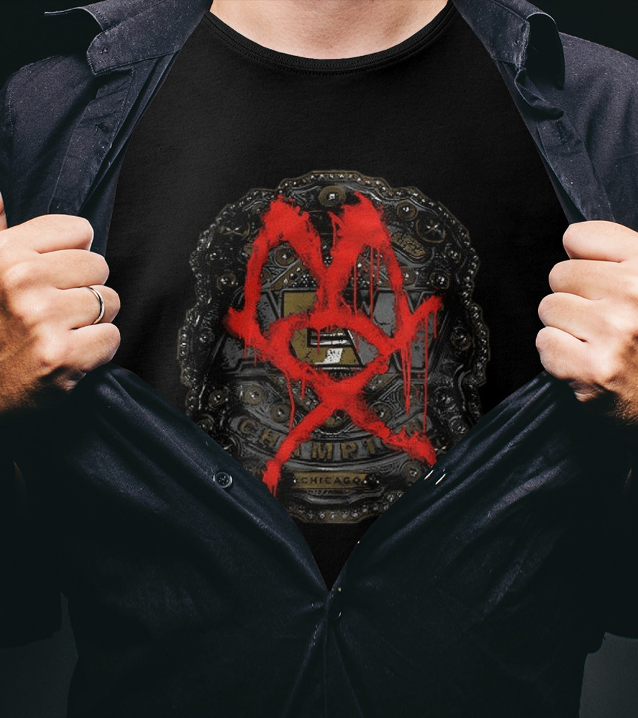 Jon Moxley AEW Champ 2026 Chicago Belt T-Shirt