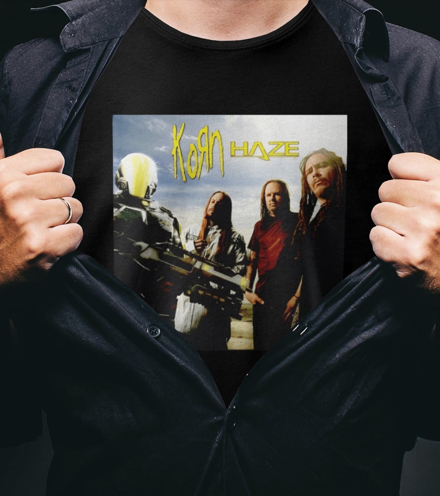 Korn Haze Band Members With Sci Fi Armor T-Shirt
