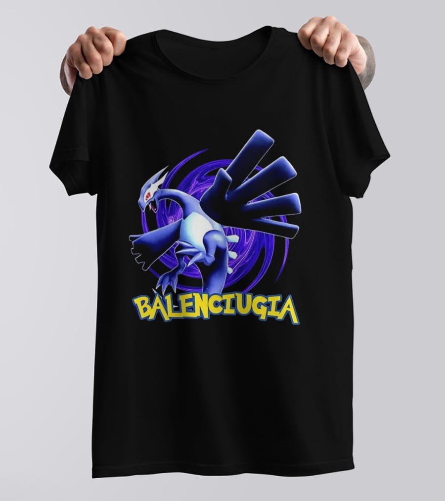 Lugia Balenciugia Fusion With Iconic Air Creature And Fashion Twist T-Shirt