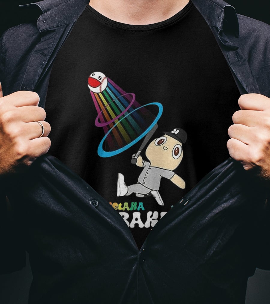 Munetaka Murakami Rainbow Baseball Character Swing T-Shirt