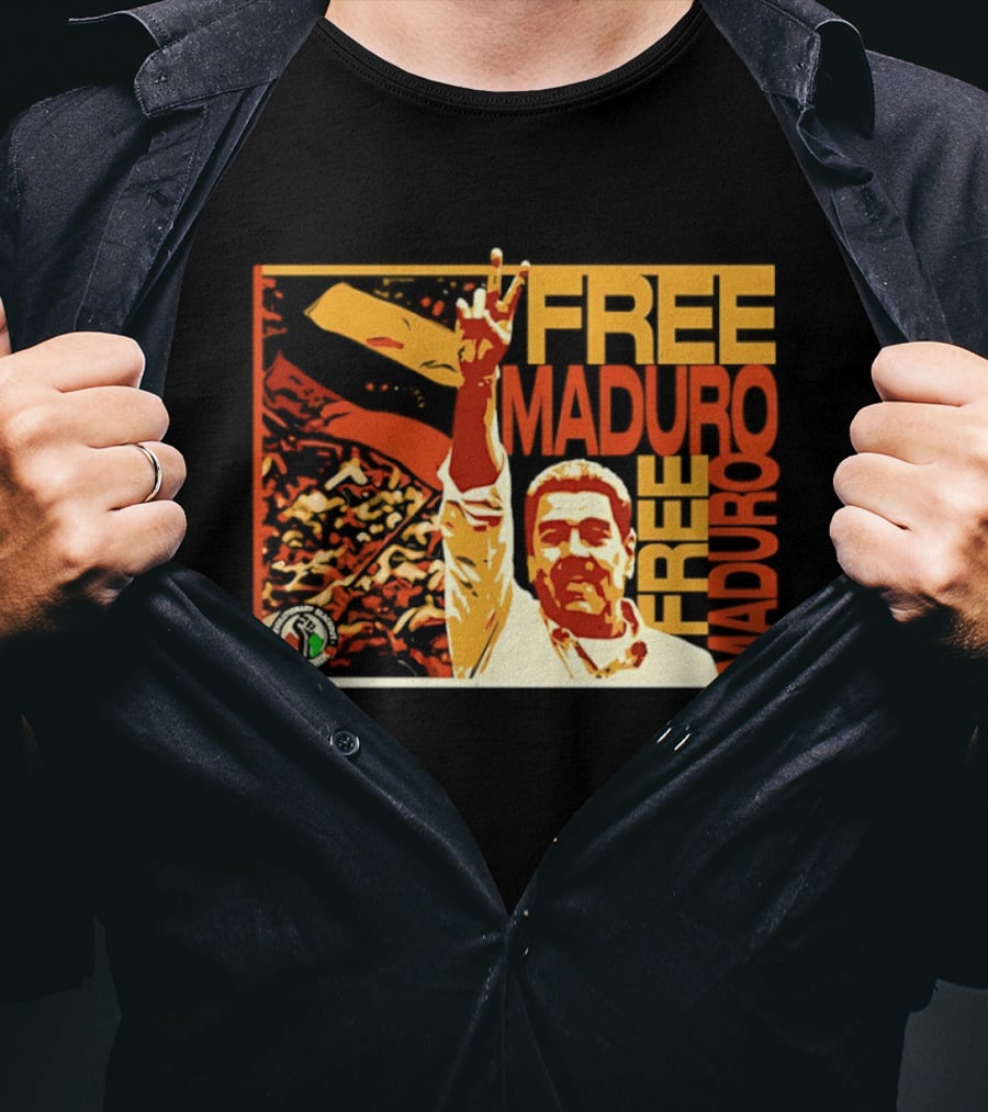 FREE MADURO Nicolas Maduro Peace Sign Protest T-Shirt