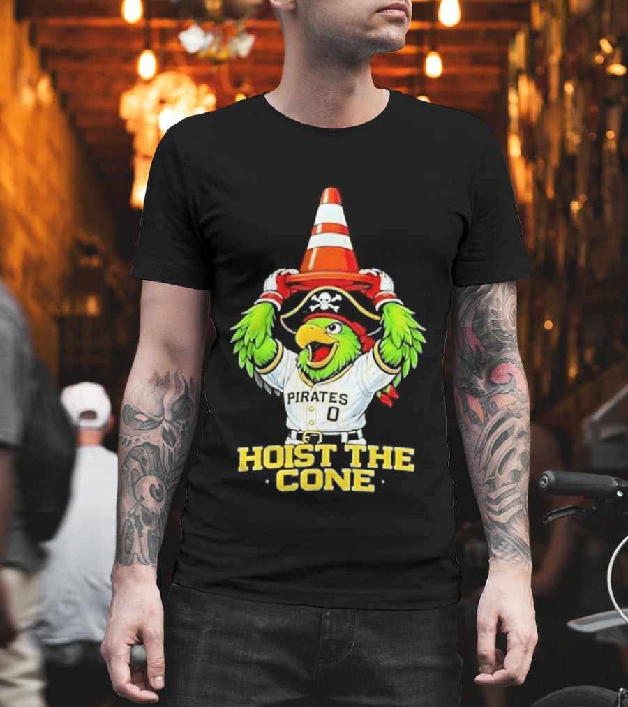 Pirate Parrot Hoist The Cone Pittsburgh Pirates Baseball 2026 T-Shirt