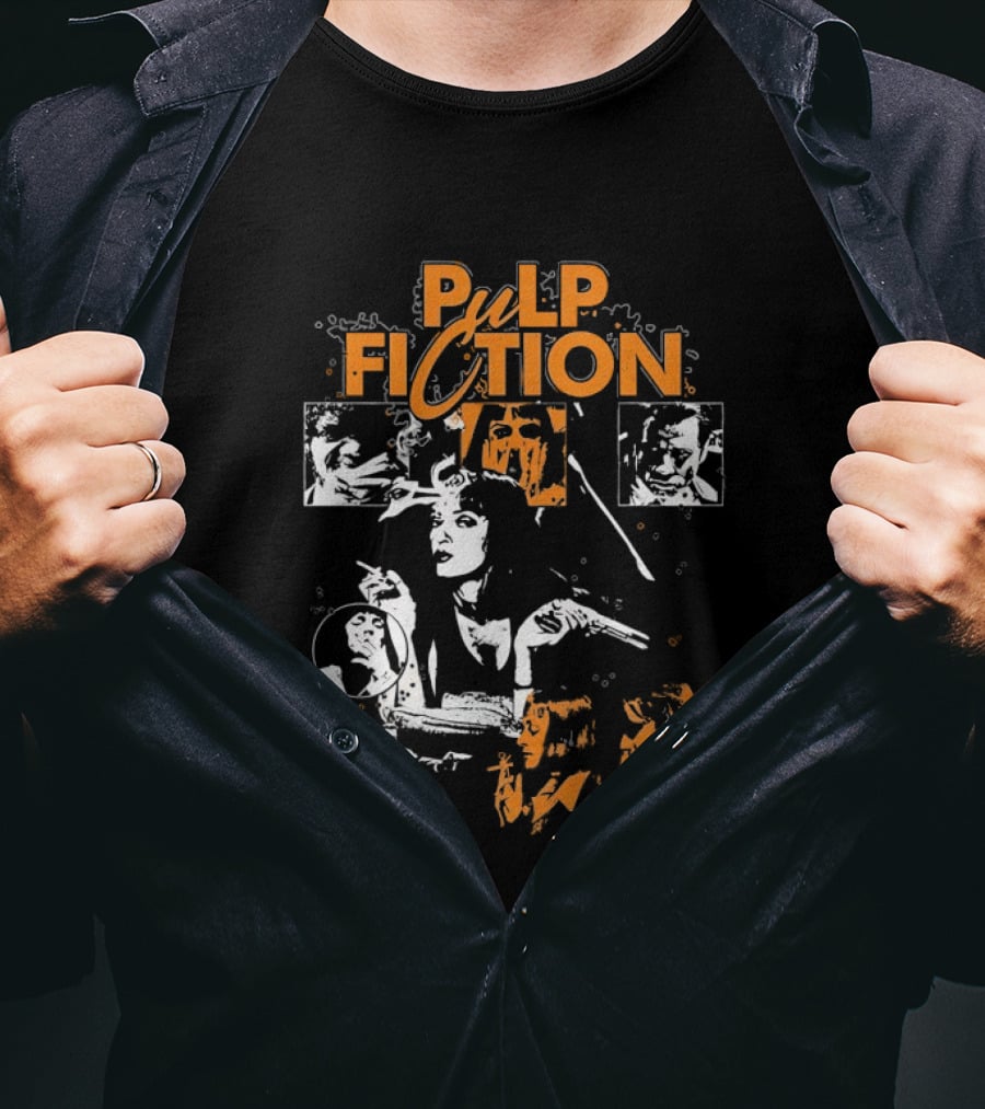 Pulp Fiction Vintage Film Style Featuring Mia Wallace T-Shirt