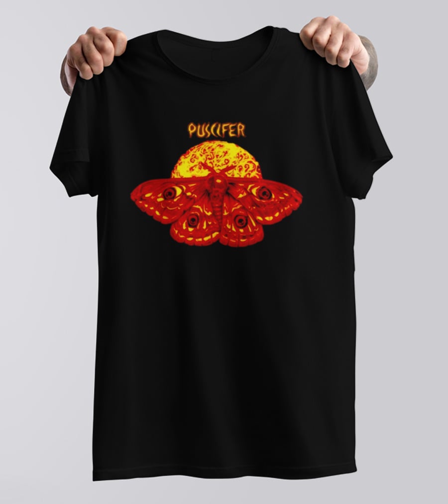 Puscifer April 4 2026 Boston MA Tour Fire Moth Sunburst T-Shirt
