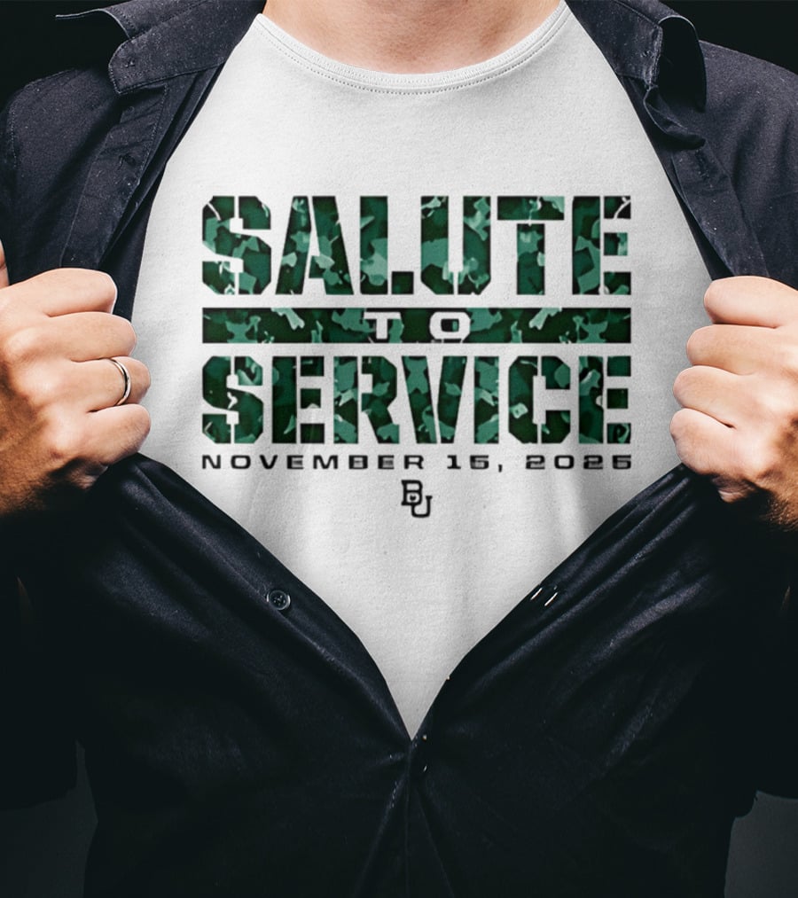 Baylor Bears Salute To Service November 18 2023 BU T-Shirt