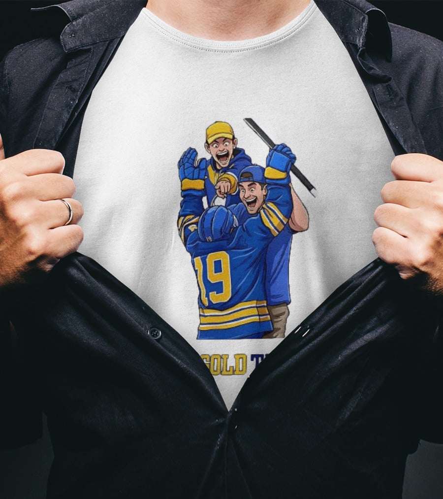 Buffalo Sabres Blue And Gold Til I Die Hockey Celebration T-Shirt