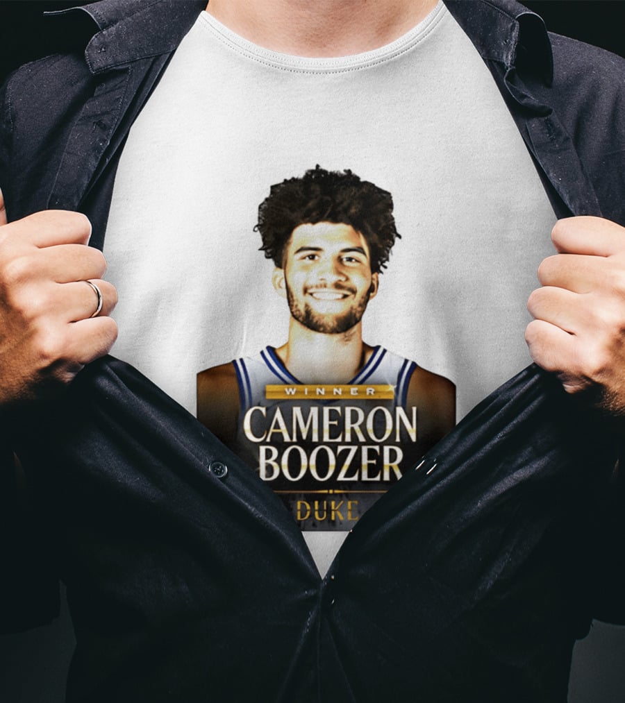Winner Cameron Boozer Duke Basketball 2026 Naismith Men's College Player Of The Year T-Shirt