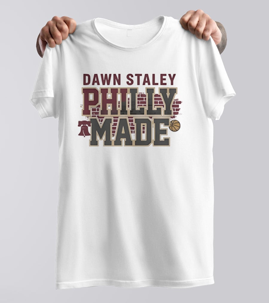 Dawn Staley Philly Made Basketball Brick Wall T-Shirt