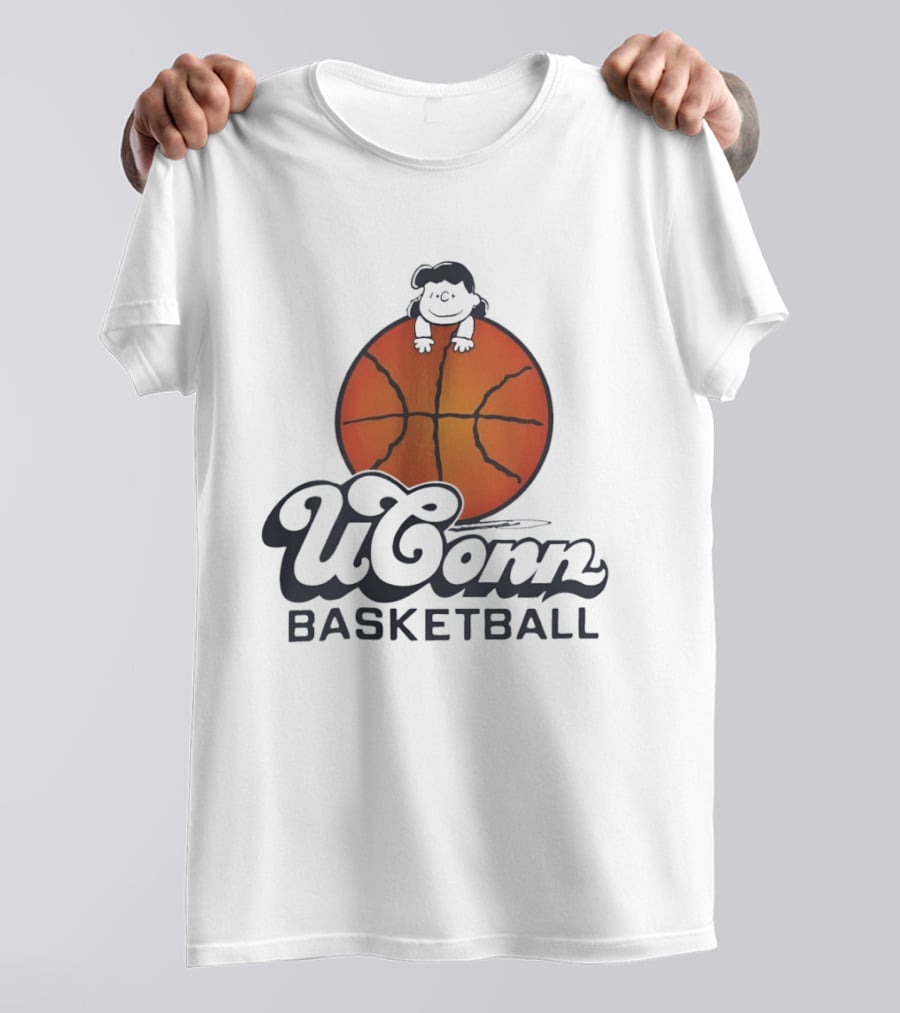 Peanuts X UConn Huskies Lucy Basketball UConn Basketball T-Shirt