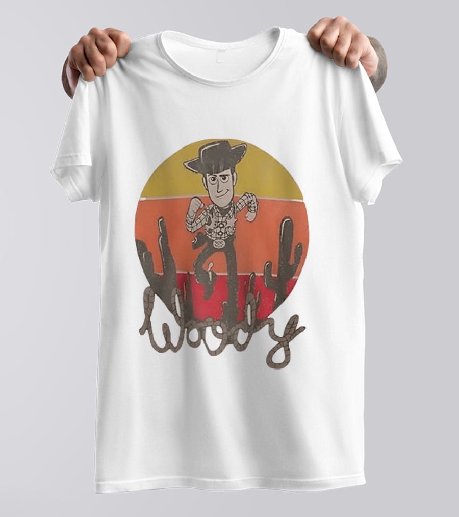 Woody Desert Cactus Scene Toy Story T-Shirt