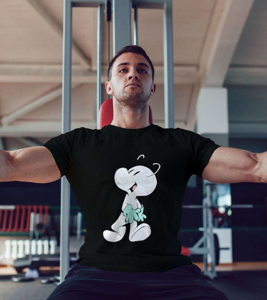 Fone Bone Character In Green Gloves Vintage Comic Style Bone Series T-Shirt