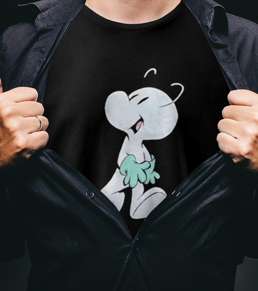 Fone Bone Character In Green Gloves Vintage Comic Style Bone Series T-Shirt