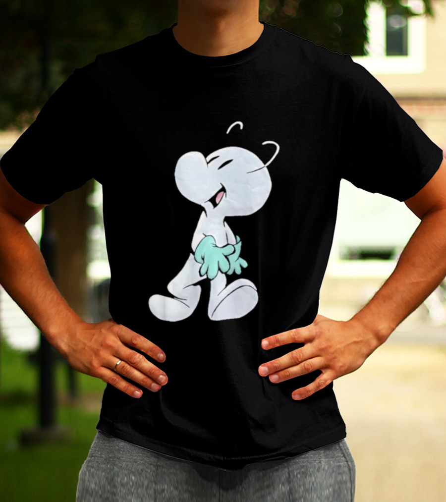 Fone Bone Character In Green Gloves Vintage Comic Style Bone Series T-Shirt