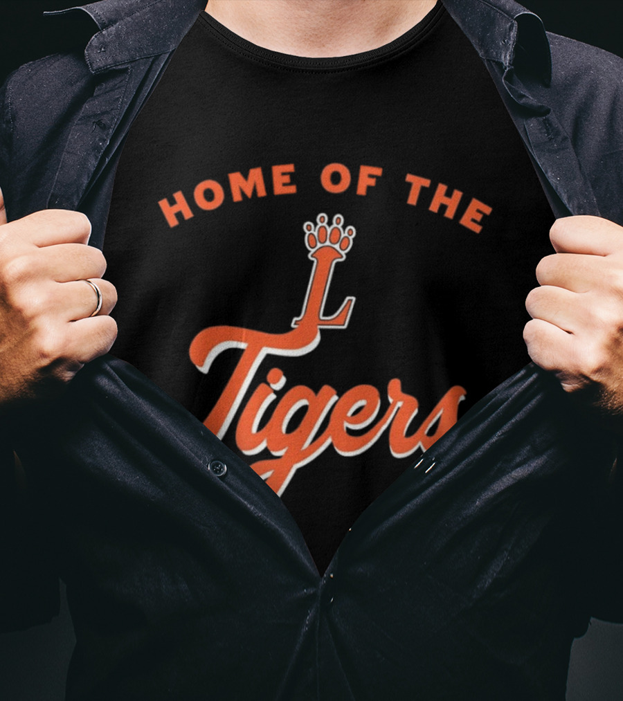 Loveland High School Home Of The Tigers Orange Crowned T-Shirt