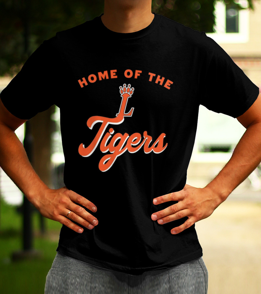 Loveland High School Home Of The Tigers Orange Crowned T-Shirt