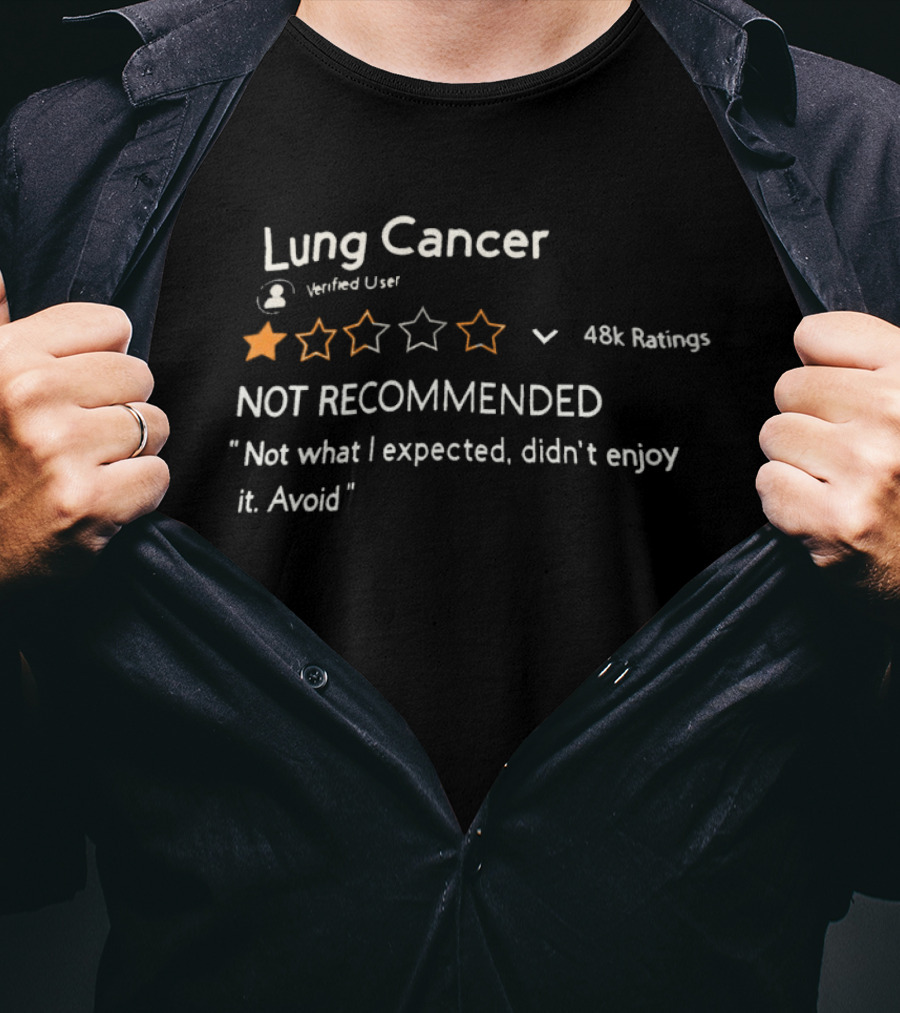 Lung Cancer 1 Star Not Recommended 48k Ratings Not What I Expected Avoid T-Shirt