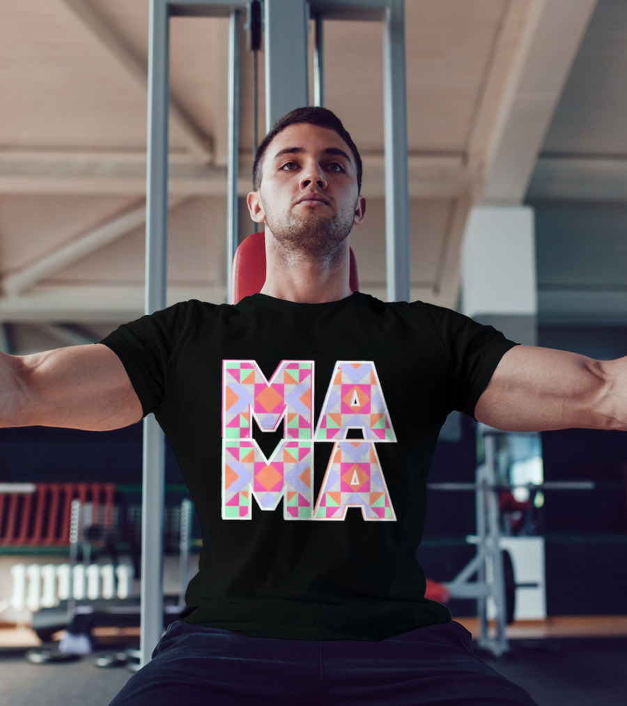 Mama Quilt Geometric T-Shirt