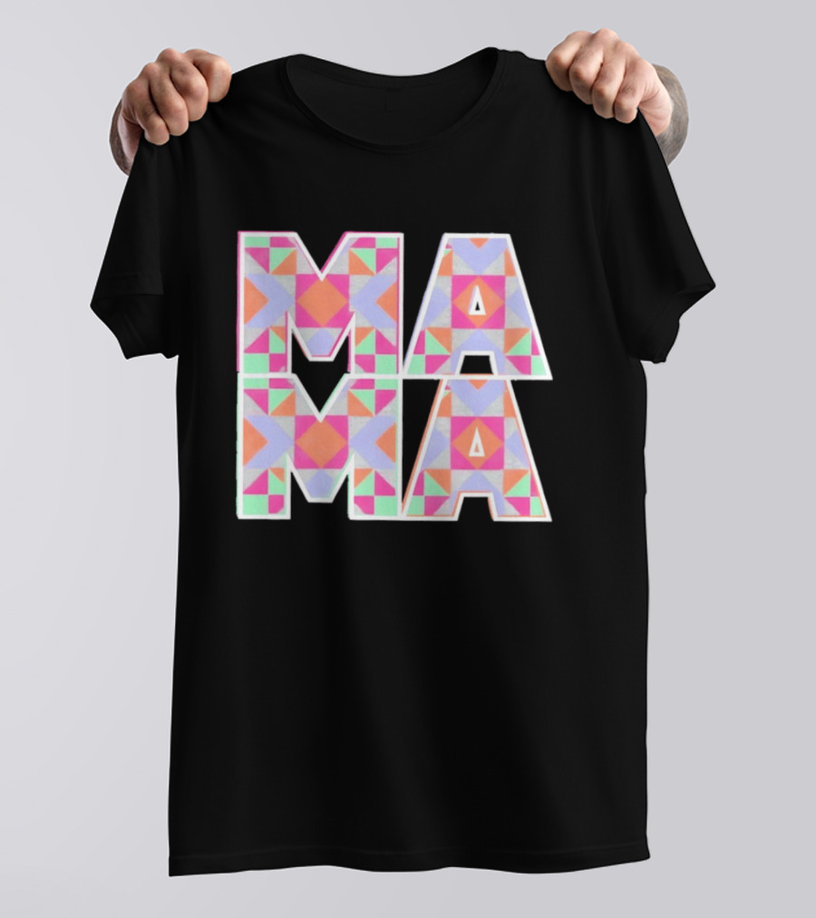 Mama Quilt Geometric T-Shirt
