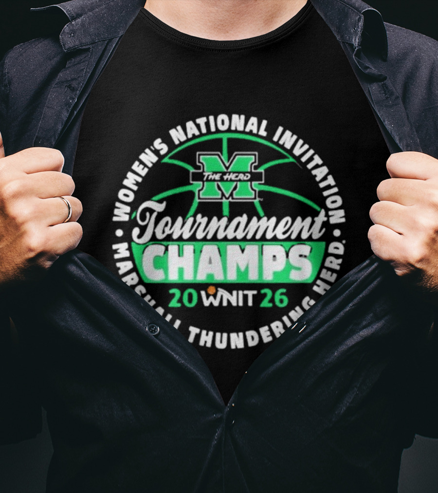Marshall Thundering Herd Women's National Invitation Tournament Champs 2026 WNIT T-Shirt