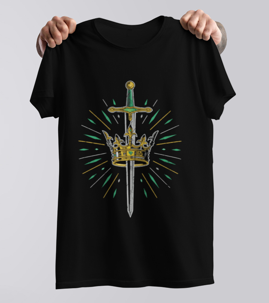 Callum Newman Sword Crown Emblem Prince T-Shirt