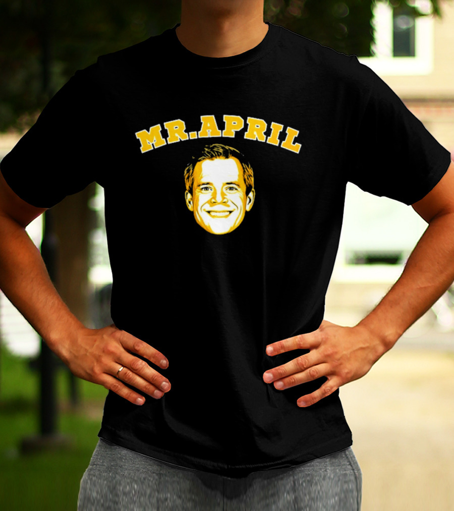 Michigan Wolverines Mr. April Big Head T-Shirt