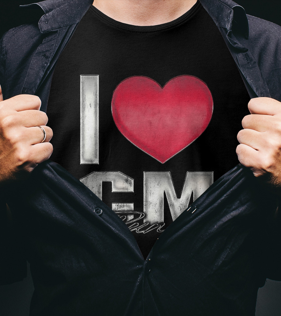 CM Punk I Heart WWE Love T-Shirt