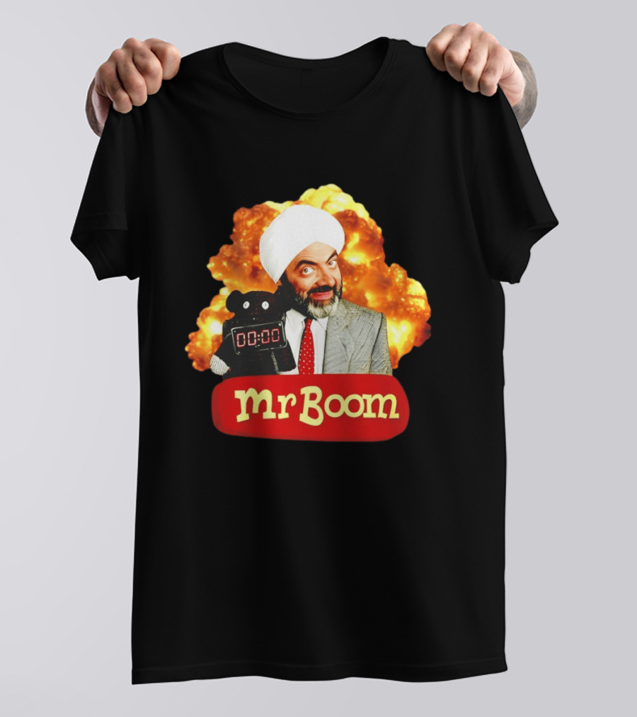 Mr Boom Meme Explosion Countdown Teddy T-Shirt