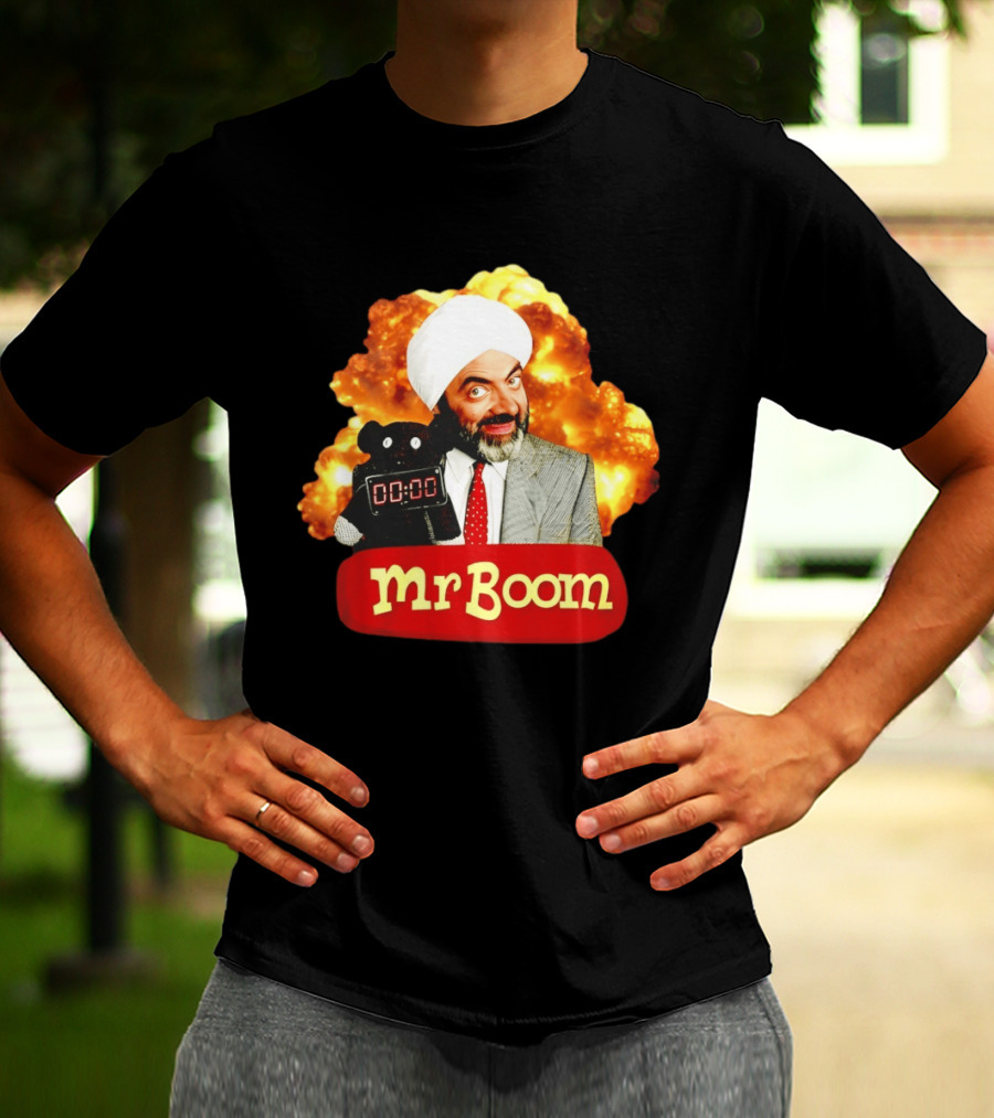 Mr Boom Meme Explosion Countdown Teddy T-Shirt