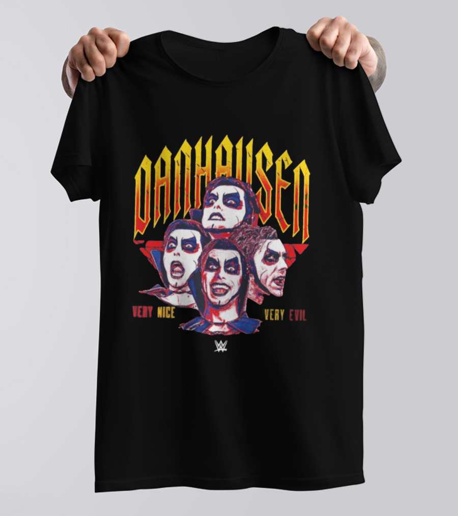 Danhausen WWE Very Nice Very Evil Expressions Faces T-Shirt