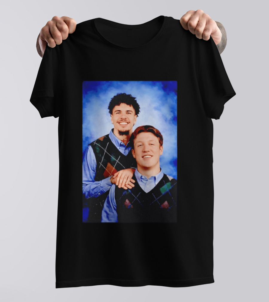 Jared Goff Amon Ra St Brown Step Brothers Detroit Lions T-Shirt