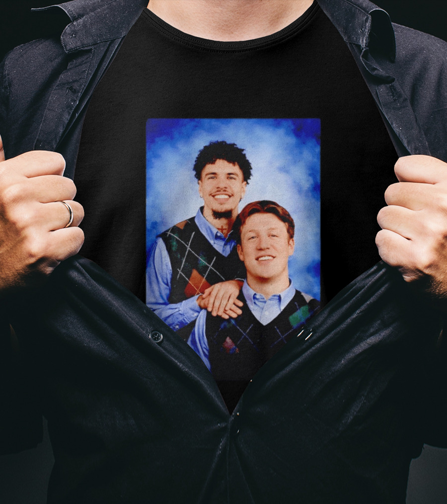 Jared Goff Amon Ra St Brown Step Brothers Detroit Lions T-Shirt