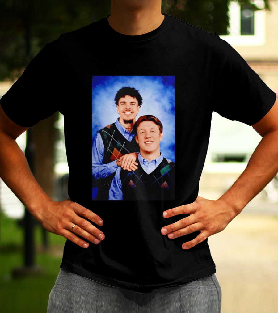 Jared Goff Amon Ra St Brown Step Brothers Detroit Lions T-Shirt