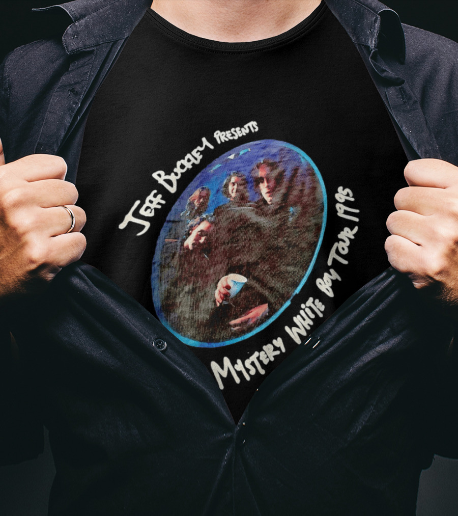 Jeff Buckley Presents Mystery White Boy Tour 1995 Vintage Style Concert Memorabilia T-Shirt