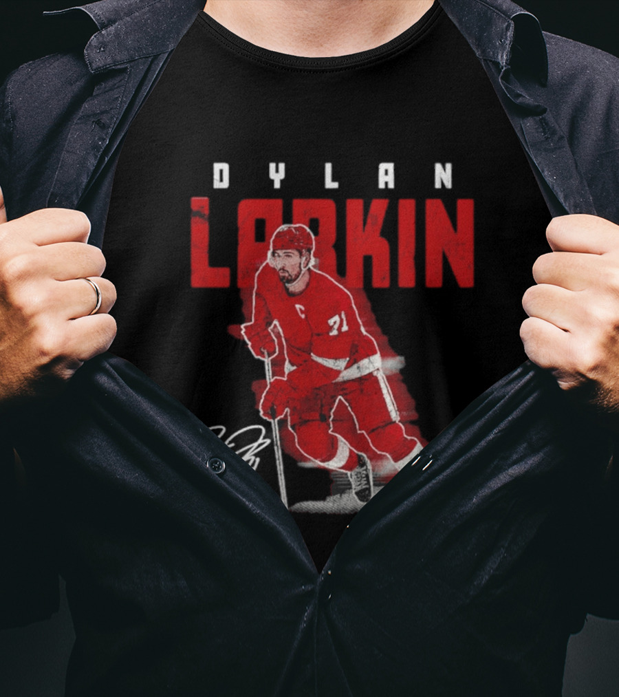 Dylan Larkin Detroit Red Wings Captain 71 T-Shirt