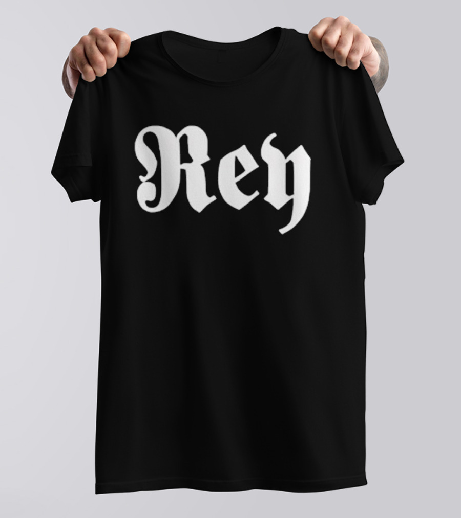 Rey Mysterio Hey Gothic Font T-Shirt