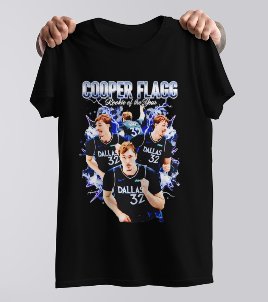 Cooper Flagg Dallas 32 Rookie Of The Year 2026 T-Shirt