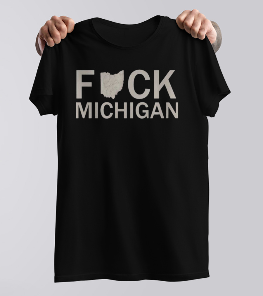 F Ryan Day Ohio Outline Michigan T-Shirt